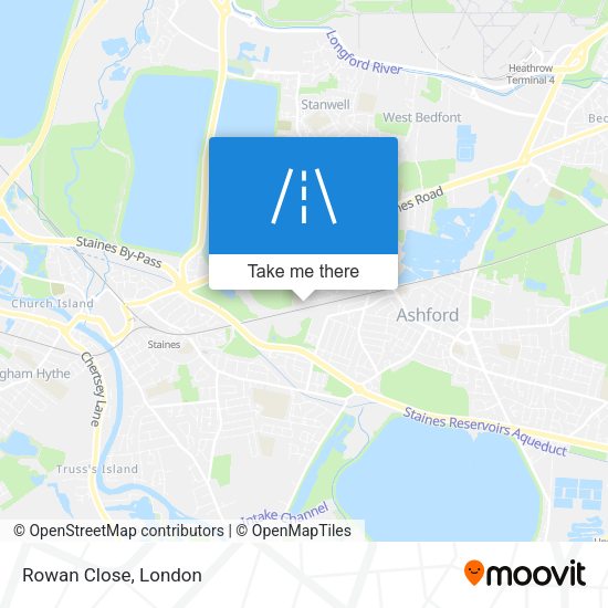 Rowan Close map
