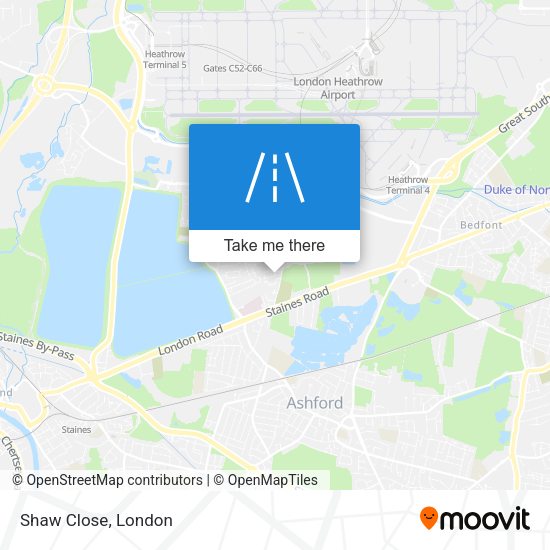 Shaw Close map