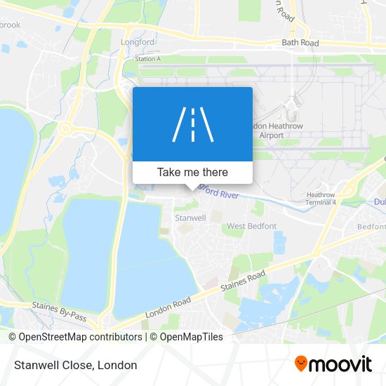 Stanwell Close map
