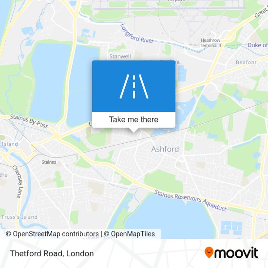 Thetford Road map