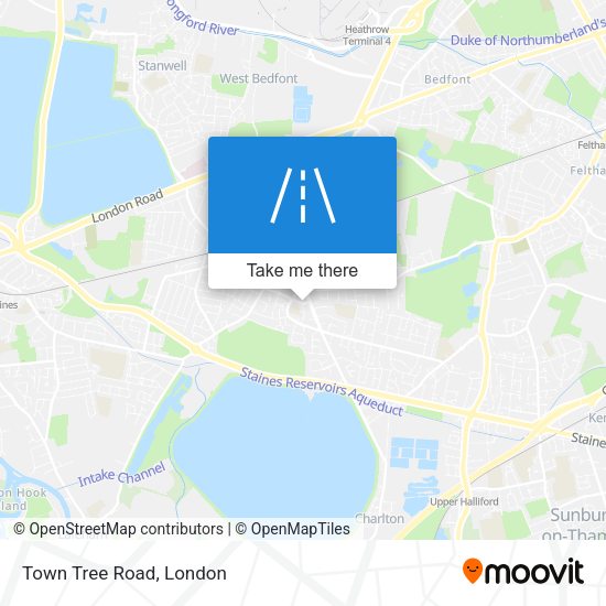 Town Tree Road map