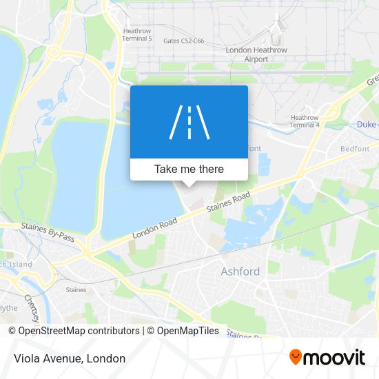 Viola Avenue map