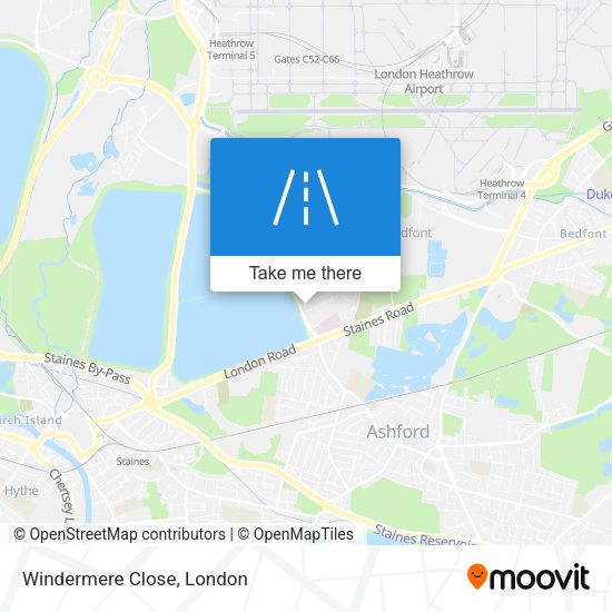 Windermere Close map