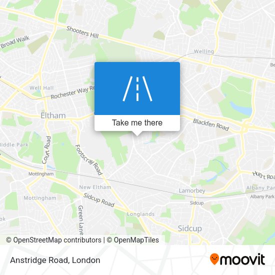 Anstridge Road map