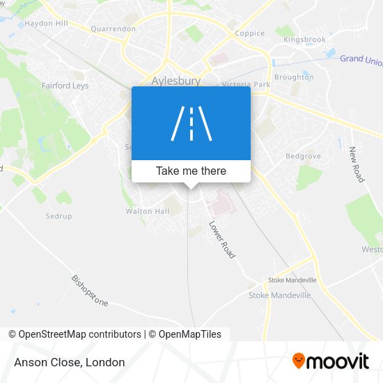 Anson Close map