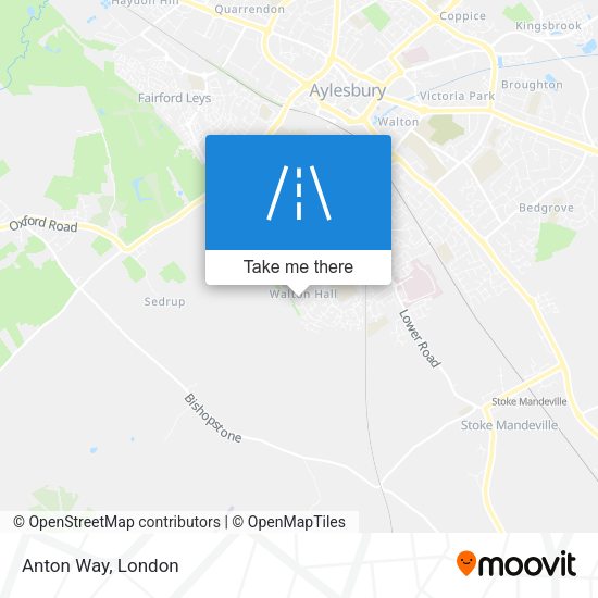 Anton Way map