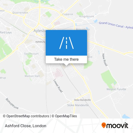 Ashford Close map