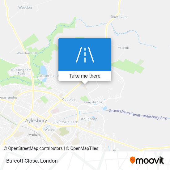 Burcott Close map