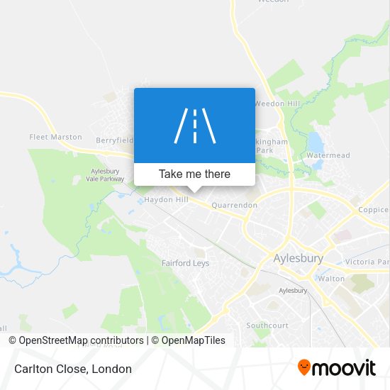 Carlton Close map