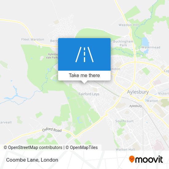 Coombe Lane map
