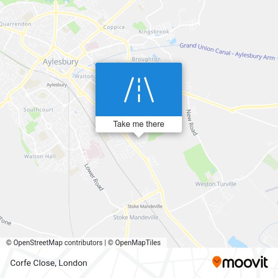 Corfe Close map