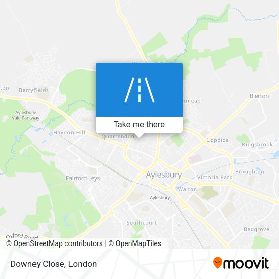 Downey Close map