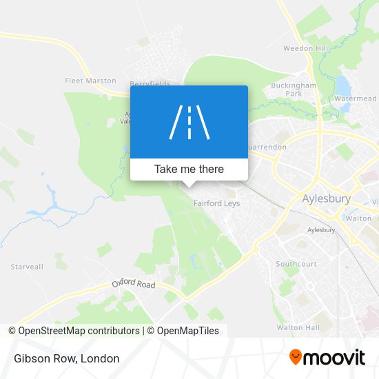 Gibson Row map