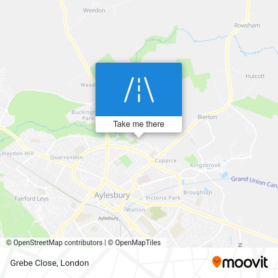 Grebe Close map