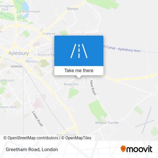 Greetham Road map