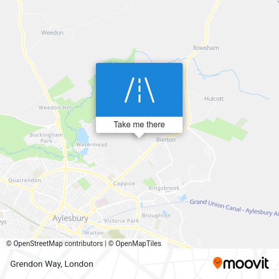 Grendon Way map