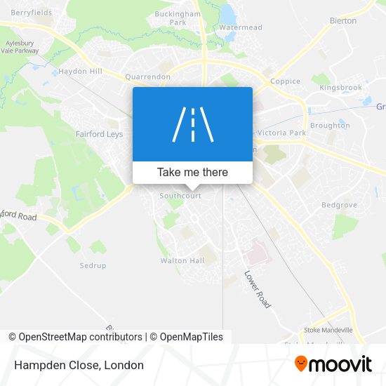 Hampden Close map