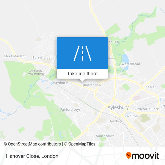 Hanover Close map