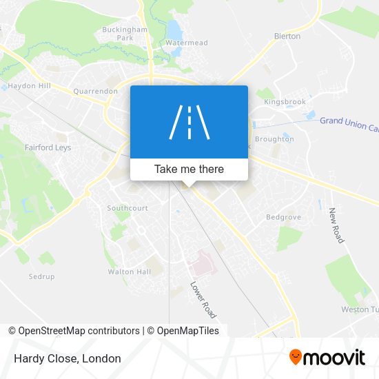 Hardy Close map