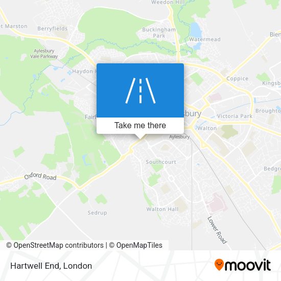 Hartwell End map