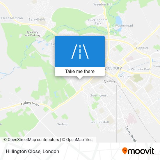 Hillington Close map