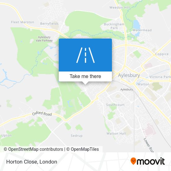 Horton Close map