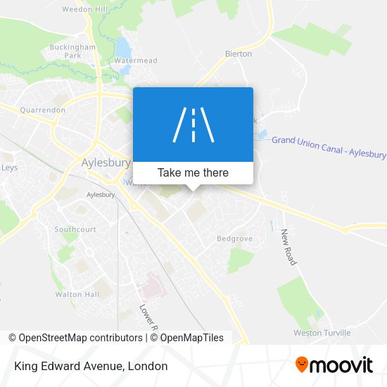 King Edward Avenue map