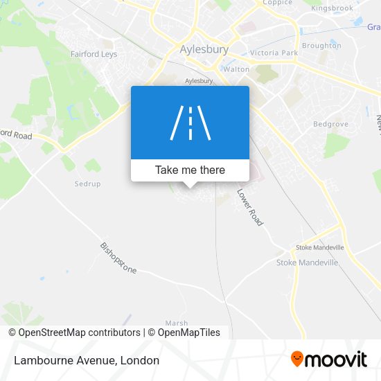 Lambourne Avenue map