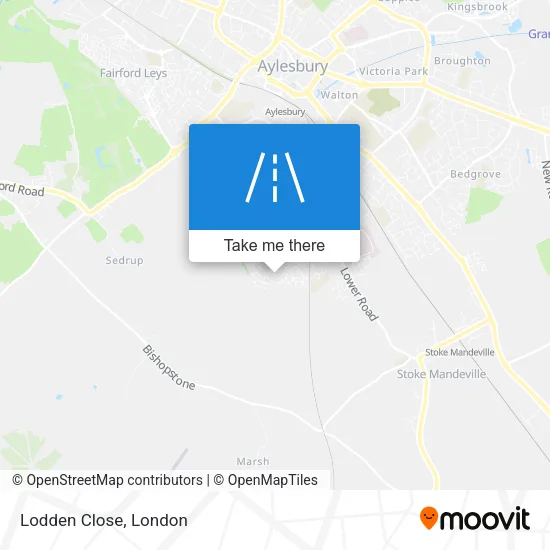 Lodden Close map