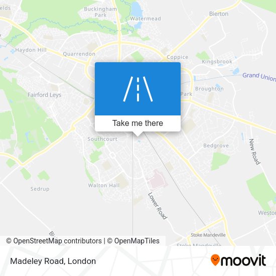 Madeley Road map
