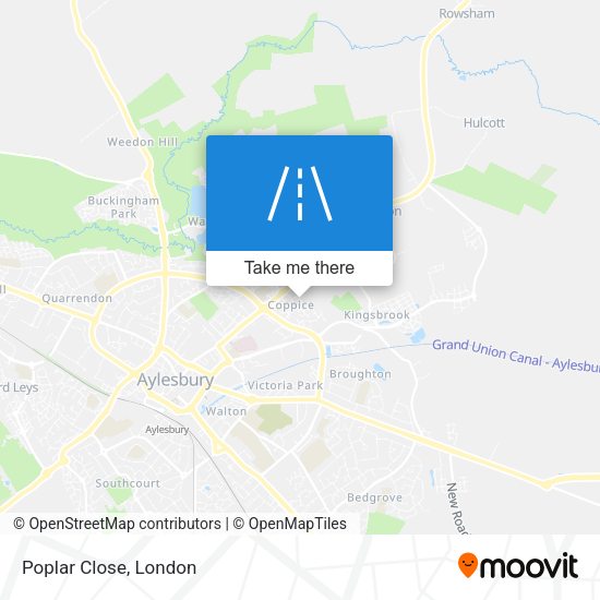 Poplar Close map