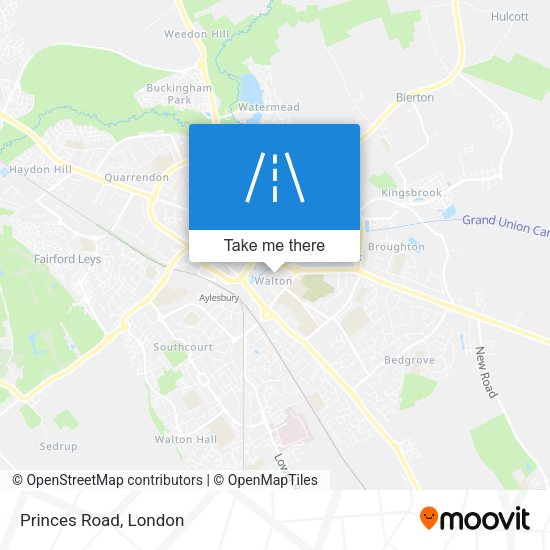 Princes Road map