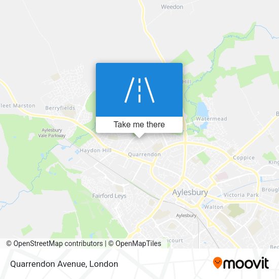 Quarrendon Avenue map