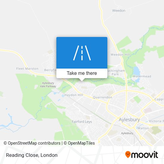 Reading Close map