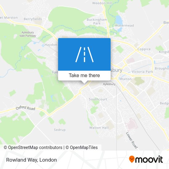 Rowland Way map