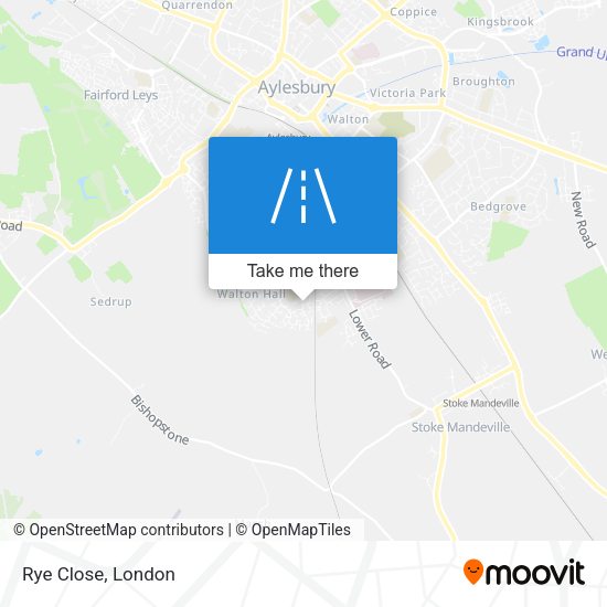 Rye Close map