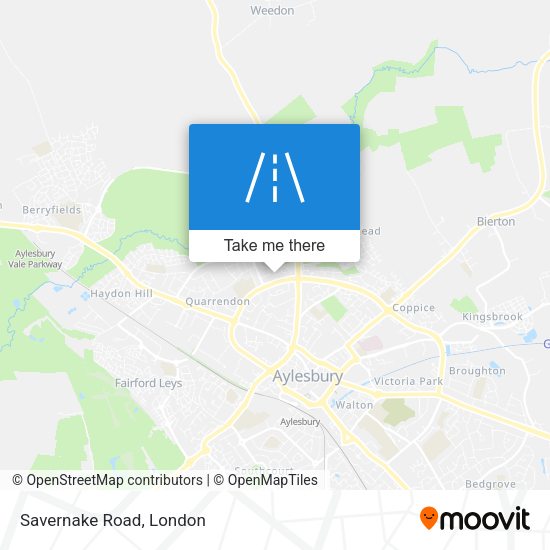 Savernake Road map