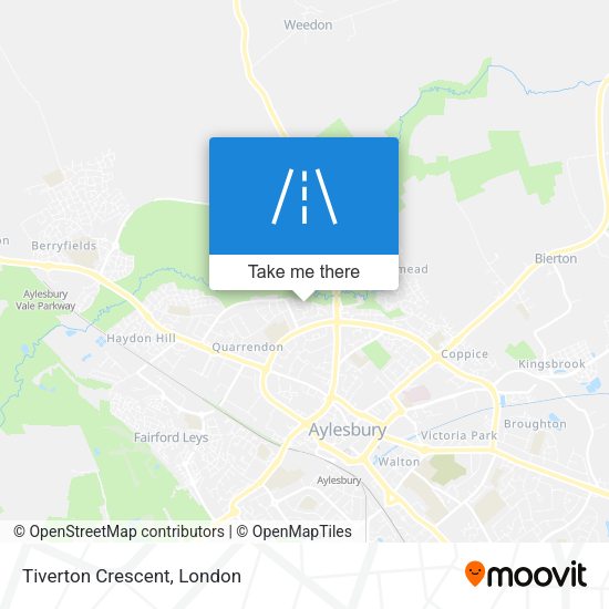 Tiverton Crescent map