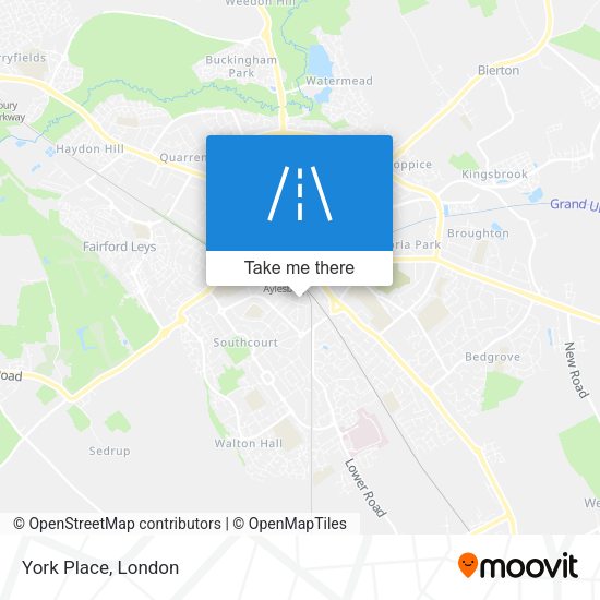 York Place map