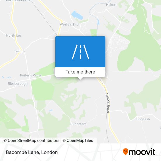 Bacombe Lane map
