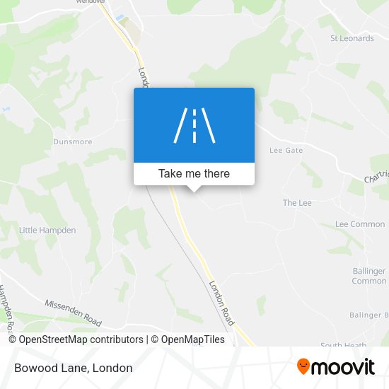 Bowood Lane map