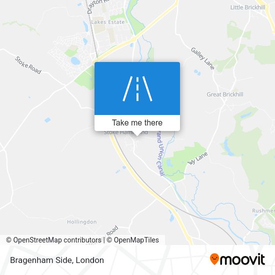 Bragenham Side map