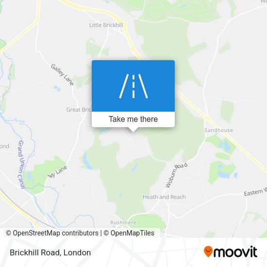Brickhill Road map