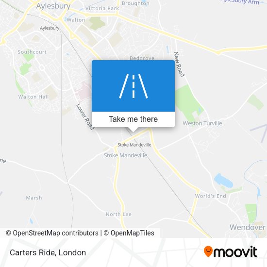 Carters Ride map