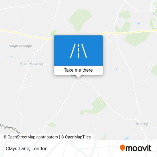 Clays Lane map