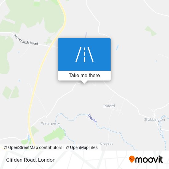 Clifden Road map