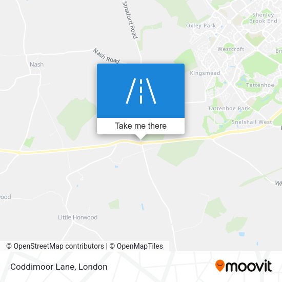 Coddimoor Lane map