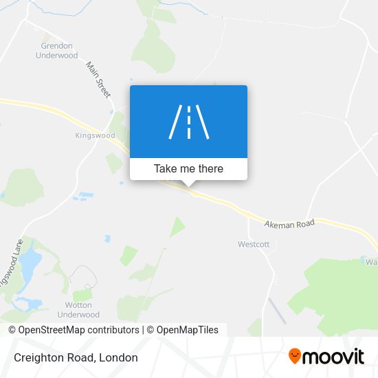 Creighton Road map