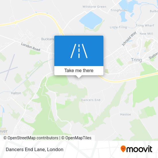 Dancers End Lane map