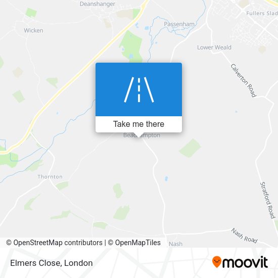Elmers Close map